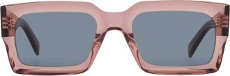 Celine 3 Dots Blue Rectangular Mens Sunglasses CL40280U 74V 54