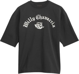 adidas Tops, Heren, Zwart, L, Katoen, Chavarria Signature Tee