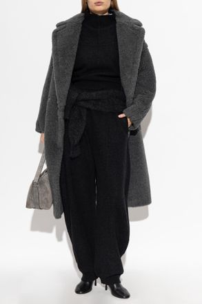 Max Mara Wool Coat Teddy, Womens, Grey