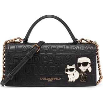 Karl Lagerfeld Meribel Wallet in Black/gold at Nordstrom