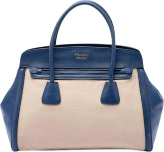 Prada Bolso Satchel Pre-owned - Pre-owned - Mujer - Azul - ONE SIZE