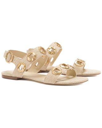 Larroude Milan Raffia Sandal