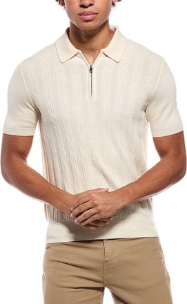 Isaia Wool, Silk & Cashmere-Blend Polo Shirt