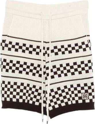 Amiri Check Drawstring Shorts