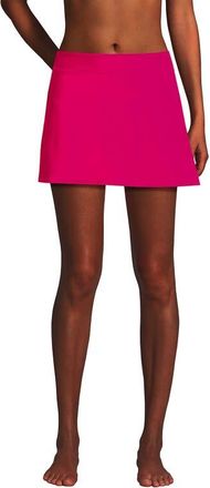 Lands End Tummy Control Skirt Swim Bottoms in Riviera Rose at Nordstrom, Size 16