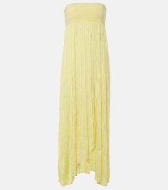 Alaia Alaïa Pleated bustier dress