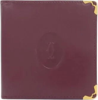 Cartier Vintage, unisex, Rood, ONE Size, Leer, Pre-owned Vintage Wallet