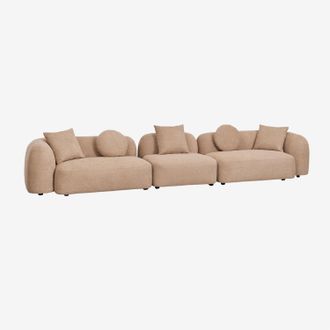 Sklum Sof&aacute; Modular De 3 Piezas En Chenilla Coco Sklum