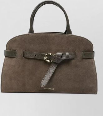 Coccinelle suede medium shoulder bag