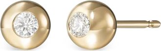 Melissa Kaye 18kt geelgouden oorbellen met diamant
