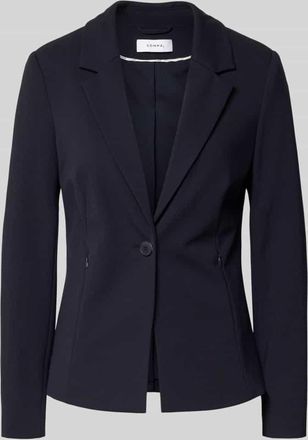 Comma Blazer mit Reverskragen in Dunkelblau, Gr&ouml;&szlig;e 34