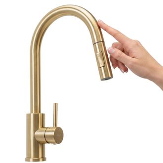 Rea Grifo De Cocina Rea Fresh Touch Brush Gold