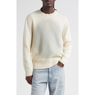 Maison Margiela Dot Motif Crewneck Sweater in Off White at Nordstrom, Size X-Large