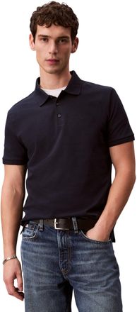 Calvin Klein Jeans Mens SS Classic Monogram Polo LV04RD255G Polos, Blue (Dark Sapphire), M