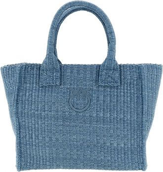 Pinko Beach Mini Shopping Bag - Dames - Shoppers - Blauw - ONE Size - Tassen