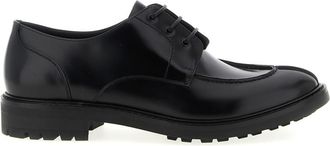 Saint Laurent Black Leather Lace Up Shoes