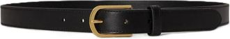 Ralph Lauren Cintura in pelle con fibbia arrotondata - - Accessories - Donna - Nero - S