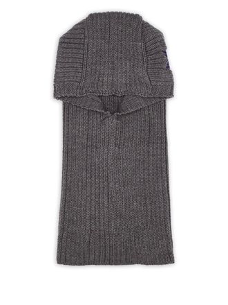 Needles embroidered-butterfly balaclava - men - Wool - One Size - Grey