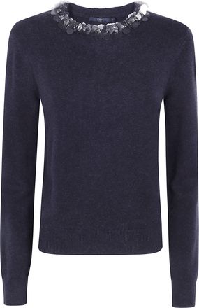 Seventy Sweater Round Neck Appliques