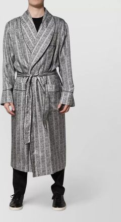 Dolce & Gabbana silk floral-print single-breasted coat