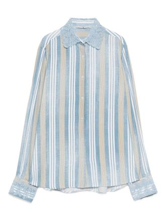 Ermanno Scervino Womens Shirts Clear Blue
