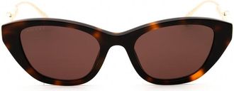 Gucci GG1968S Cat-Eye Tortoiseshell Sunglasses - Black