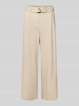 Christian Berg Culotte aus Viskose mit G&uuml;rtel in Ecru, Gr&ouml;&szlig;e 34