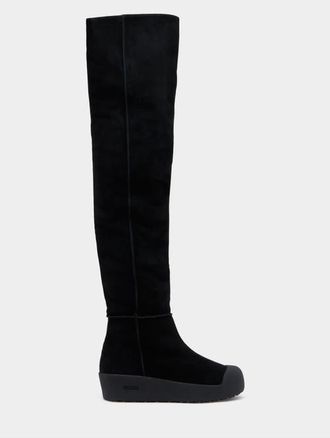 Bally Curling Over-the-knee Boot in Black at Nordstrom, Size 42