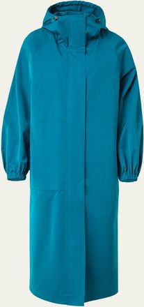 Akris Zachary Water-Resistant Techno Gabardine Long Coat