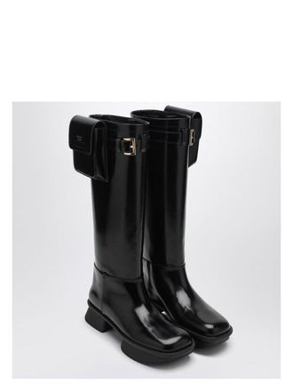 Prada: Black Leather Boots now up to −53% | Stylight