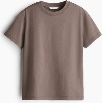H&M Oversized Baumwoll-T-Shirt - Beige