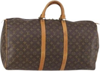 Louis Vuitton Pre-owned Weekend Bags, female, Brown, Size: ONE SIZE Pre-owned Canvas Weekend Bag