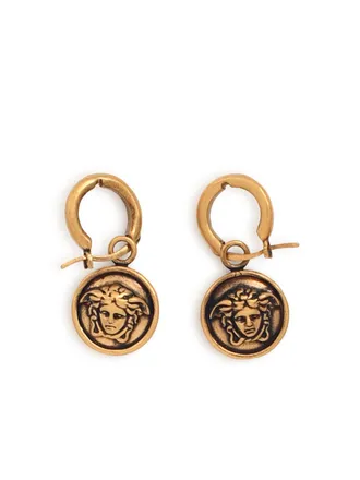 Versace Medusa Brass Earrings