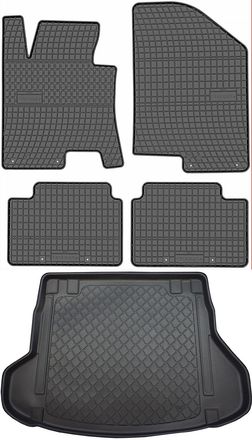 OEM Hyundai I30 Ii (gd) Cw Kombi De 07.2012 A 06.2017 Set - Alfombrillas De Goma Para Coche + Alfombrilla Para Maletero