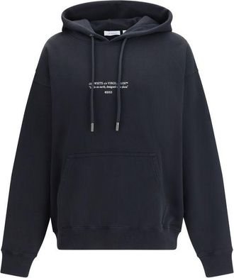 Off-white Black Cotton Mens Sweatshirt