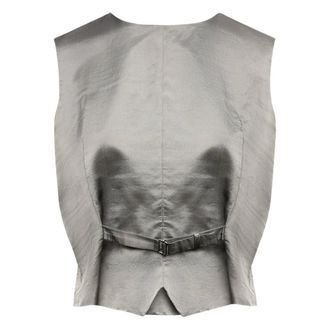 Maison Margiela Waistcoats Grigio-Donna
