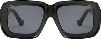Fifth and Ninth Brooke 52mm Polarized Square Sunglasses in Black /Black at Nordstrom