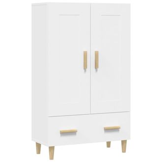 vidaXL Aparador De Madera Contrachapada Blanco 70x31x115 Cm Vidaxl