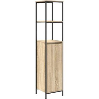 vidaXL Mobile da Bagno con Ripiani Rovere Sonoma 36x35x165 cm - Vidaxl