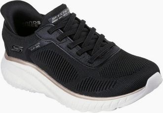 Skechers Womens Skechers Slip-ins: BOBS Sport Squad Chaos 117497 black gold - Size: 5