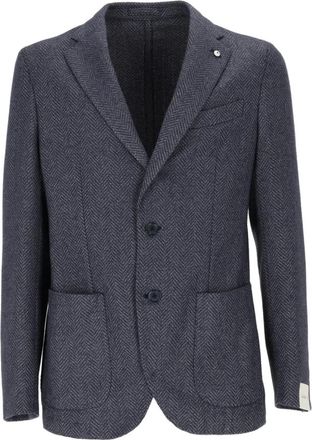 L.B.M. 1911 Drop S Blazer - Heren - Blazers - Blauw - XL - Katoen - Jassen