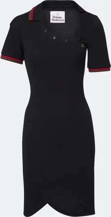 Vivienne Westwood Glory asymmetric cotton piqu&eacute; polo dress