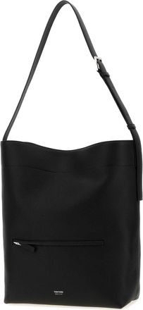 Tom Ford Mens Leather Shoulder Bag Black