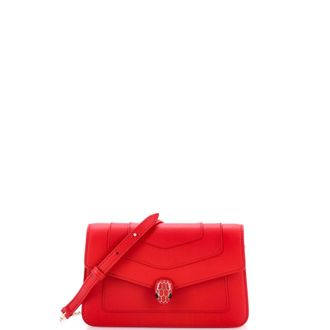 Bulgari Serpenti Forever East West Shoulder Bag Leather Small