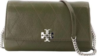 Tory Burch Charlie On-Chain Wallet - Dames - Schoudertassen - Groen - ONE Size - Tassen