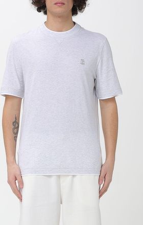 Brunello Cucinelli T-shirt in cotone con logo Brunello Cucinelli