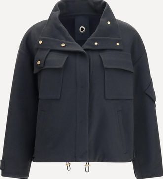 Giorgio Armani Cappotto Caban in doppio blouson di cashmere con collo alto Woman 44