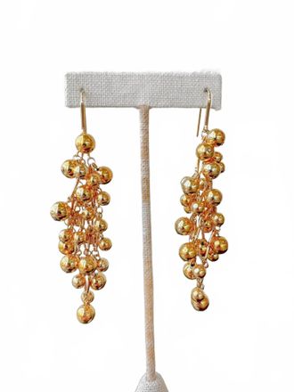 Isabel Marant Womens Tiva Long Earrings In Dore