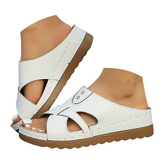 Generic Womens Orthopedic Wedge Sandals Breathable Straps Platform Slippers with Arch Support Casual Sandals for Women Open Toe Womens Walking Sandals Comfort