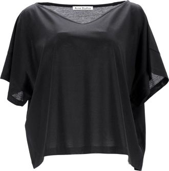 Acne Studios Susanna M Cot T-Shirt in Black Cotton